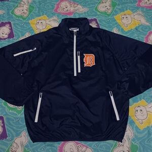 2016 Detroit Tigers Windbreaker Jacket MLB Vintage Baseball MLB Pullover
